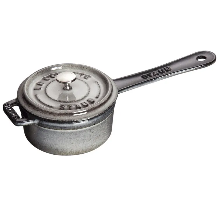 0.25-Quart Cast Iron Mini Saucepan - Graphite Gray