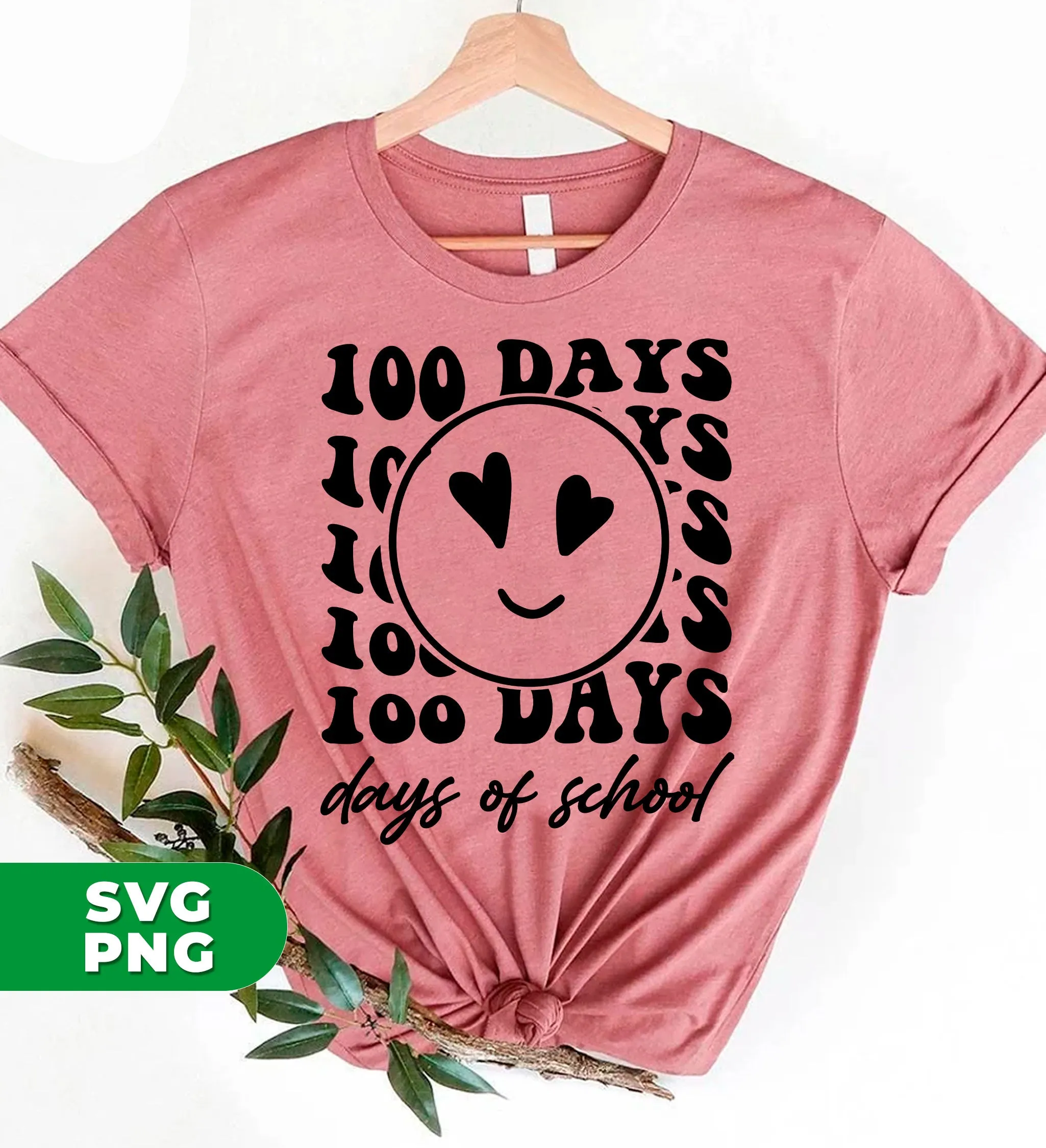 100 Days Of School, Love School, Student Gift, Teacher Gift, Digital Files, Png Sublimation