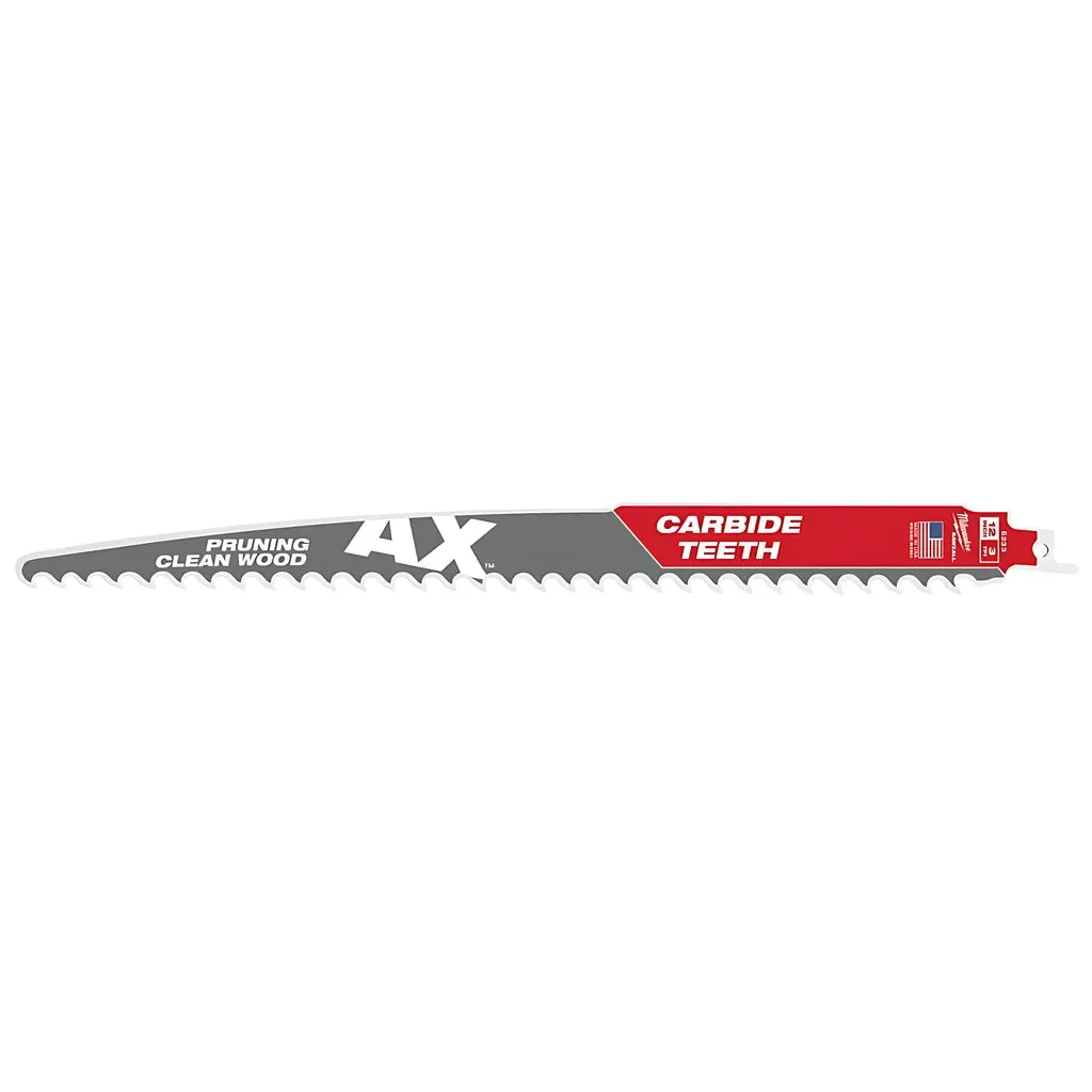 12" 3 TPI The AX™ with Carbide Teeth for Pruning & Clean Wood SAWZALL® Blade 3PK