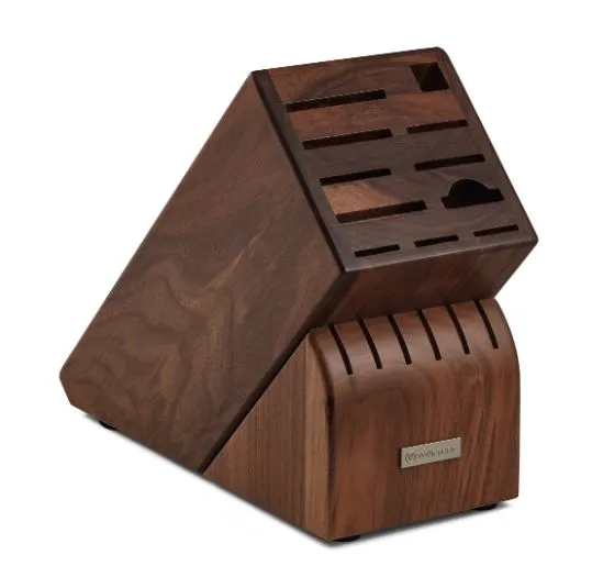 17 Slot Walnut Knife Block