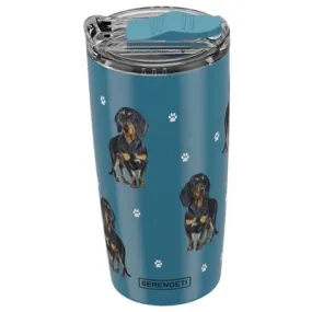 20 Oz Tumbler Black Dachshund SERENGETI