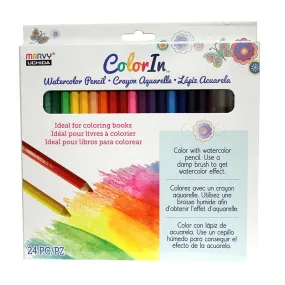 24 PIECE WATERCOLOR PENCIL SET