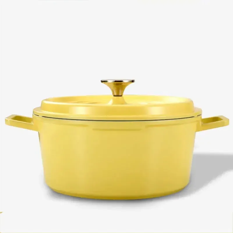 24cm Enamel Saucepan & Lid -  Uncoated Nonstick  Cookware/Tableware.