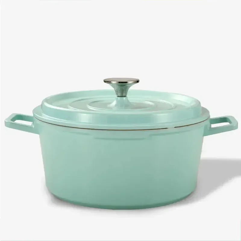 24cm Enamel Saucepan & Lid -  Uncoated Nonstick  Cookware/Tableware.