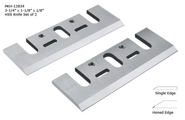 3-1/4"Ï¿Â½ X 1-1/8"Ï¿Â½ X 1/8"Ï¿Â½ "Â€Å’ Hss Knife Set Of 2 For Electric Handheld Planers (Dewalt, Makita)