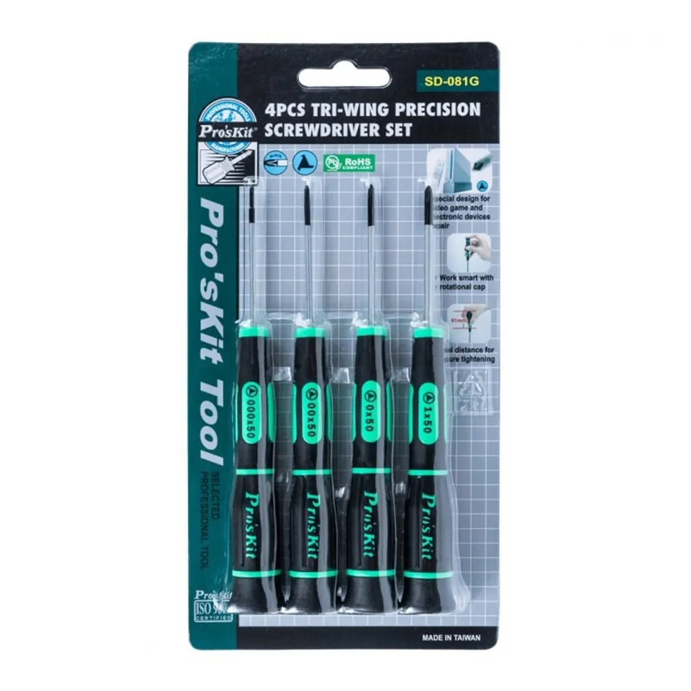 4-Piece TRI-Wing Precision Screwdriver Set