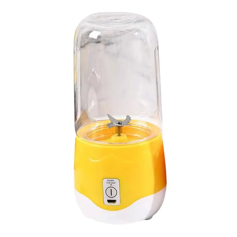 400Ml Non-Slip Rechargeable Portable Juice Blender C46-8-789 Yellow