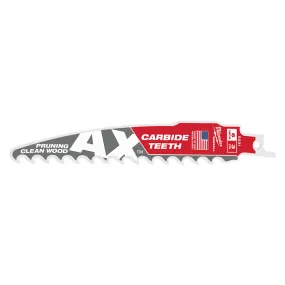 6" 3 TPI The AX™ with Carbide Teeth for Pruning & Clean Wood SAWZALL® Blade 1PK