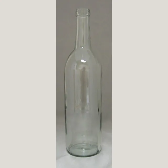 750mL Clear Bordeaux Bottles, 12/Case