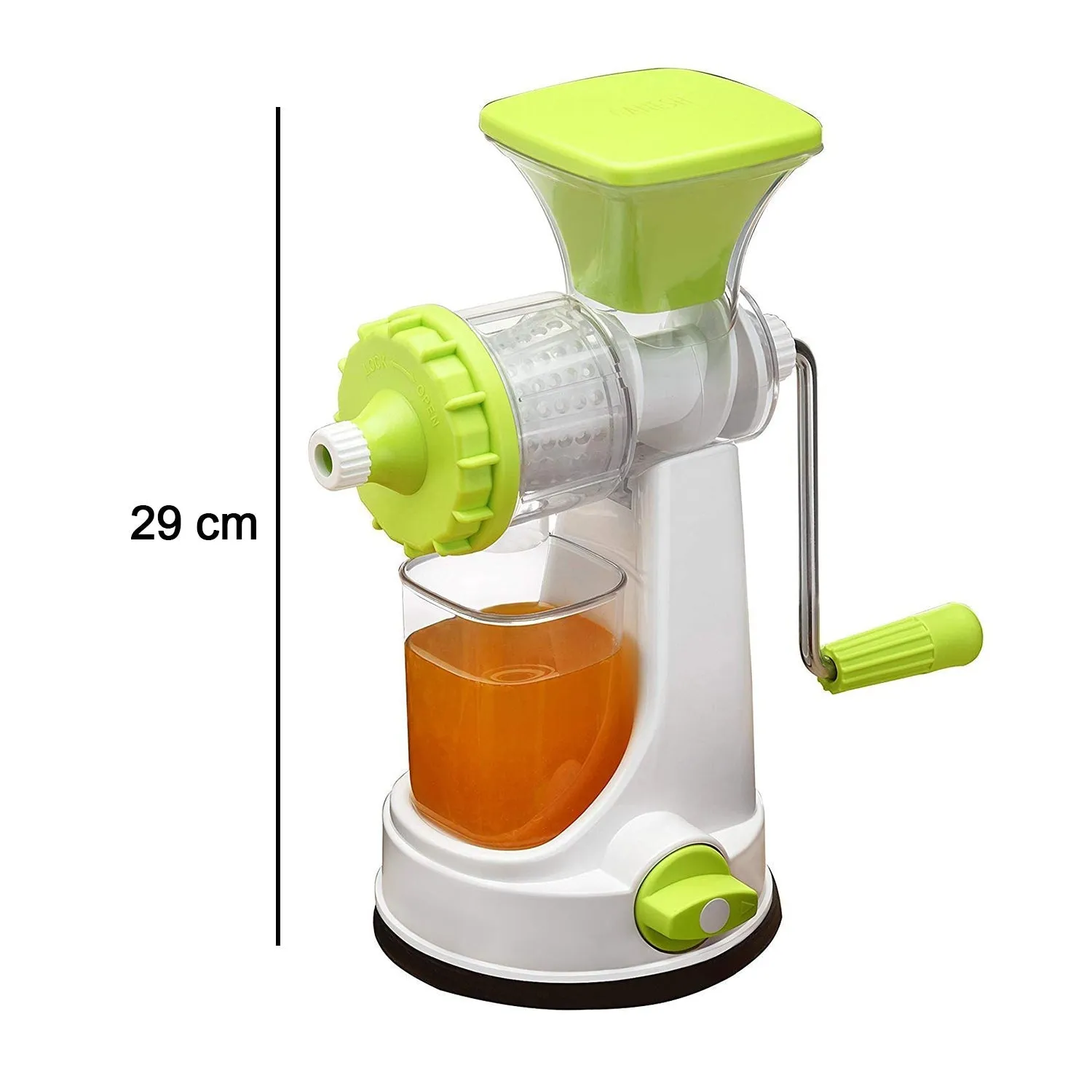 8103 Ganesh Kitchenware Plastic Hand Juicer New Smart Fruit & Vegetable Multipurpose Juicer (Color:Random Green,Blue,Red,Orange) ( Colors May Vary )  (Multicolor Pack of 1)