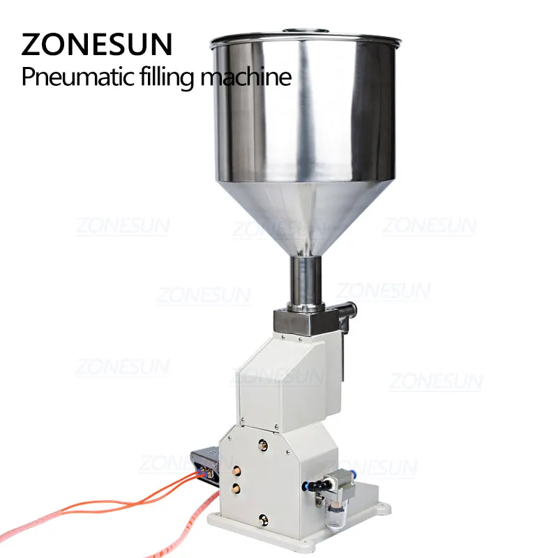 A02 5-50ml Full Pneumatic A02 Manual Filling Machine for Cream Shampoo Cosmetic Liquid Filler Machine