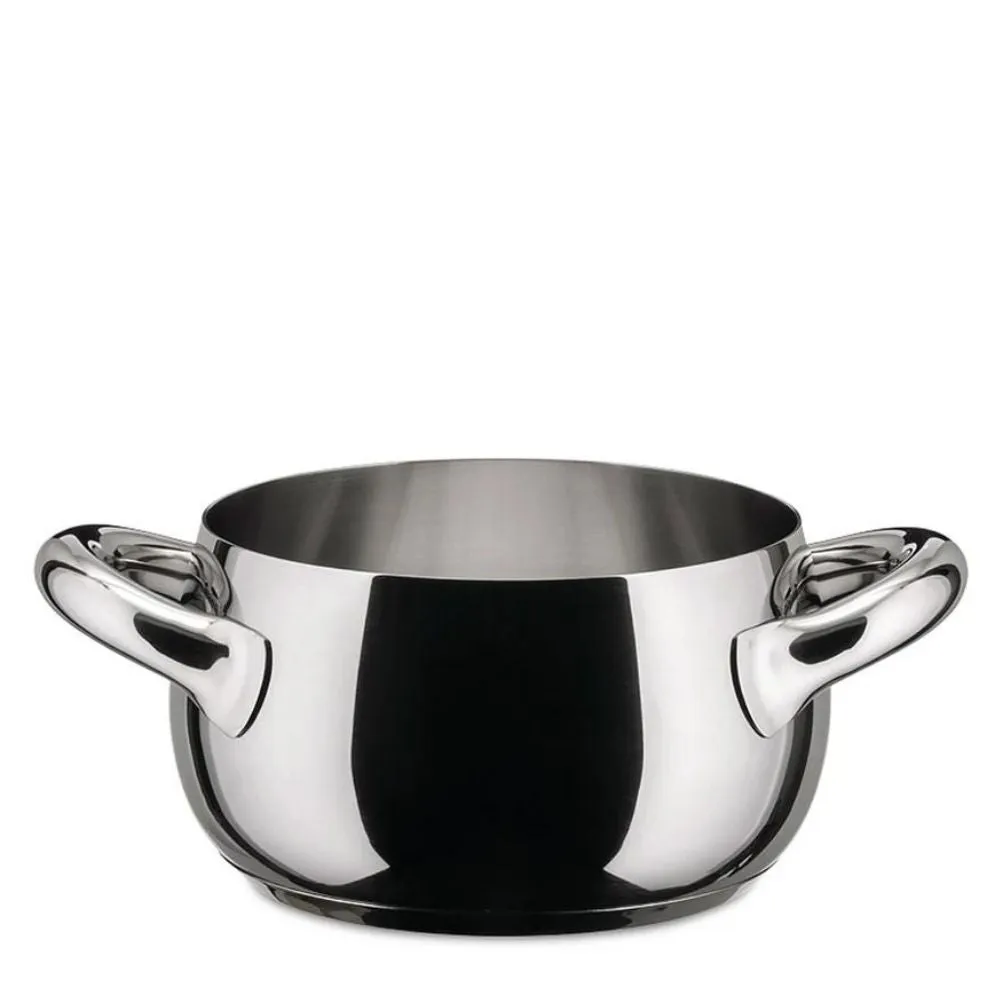 Alessi SG101 Mami steel casserole with two handles