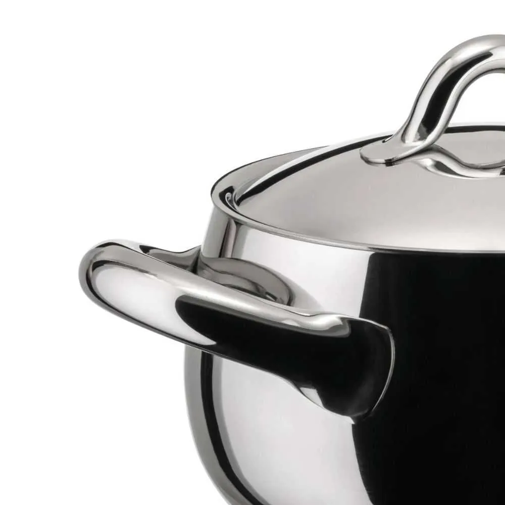 Alessi SG101 Mami steel casserole with two handles