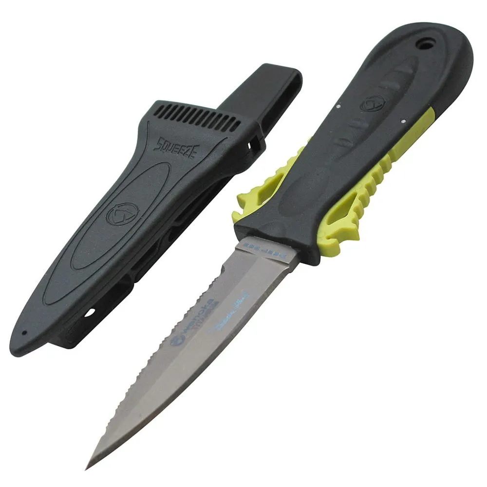 Aqua Lung Squeeze Lock Ti - Dual Edge Tip Dive Knife