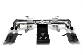 ARMYTRIX Titanium Valvetronic Exhaust System Matte Black Tips Lamborghini Gallardo 2008-2013