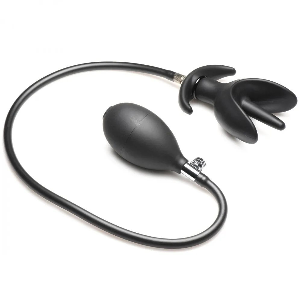 Ass Bound Anchor Inflatable Anal Plug (Black)