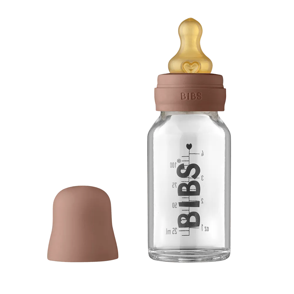 Baby Glass Bottle Complete Set 110ml - Woodchuck