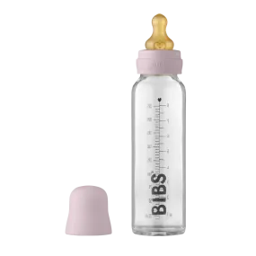 BIBS Baby Glass Bottle Complete Set 225ml | Dusky Lilac