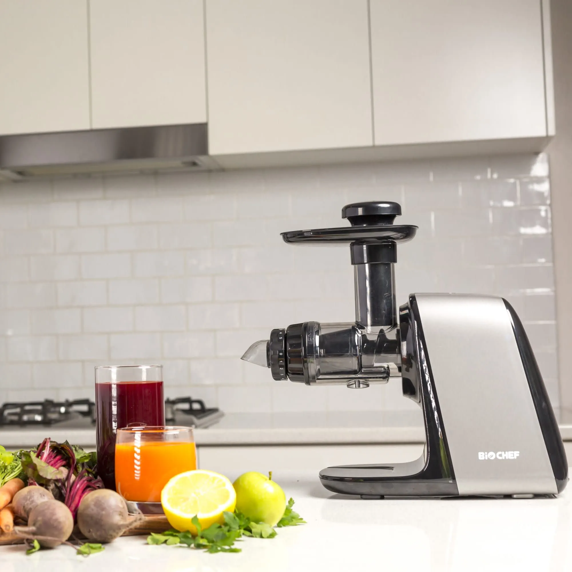 BioChef Axis Compact Cold Press Juicer Silver