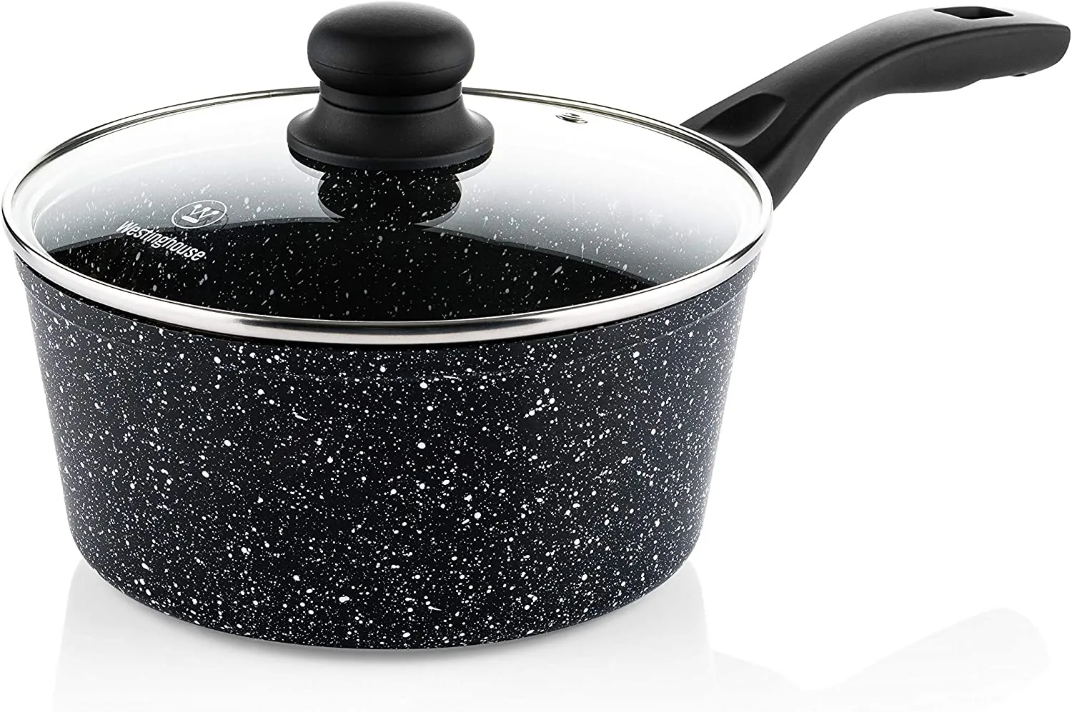 Black marble sauce pan (7")