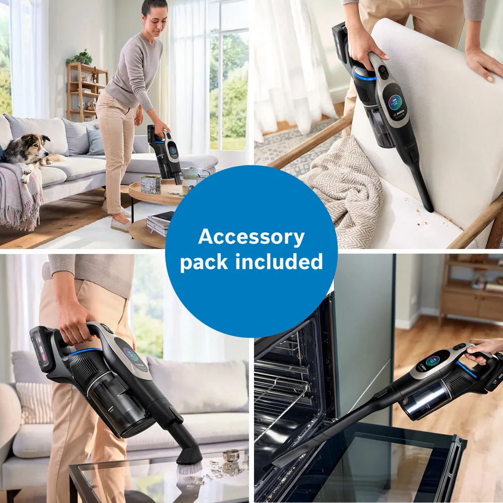 Bosch BBS1041GGB Unlimited 10 Cordless Vacuum Cleaner up to 80 Minutes Runtime Graphite