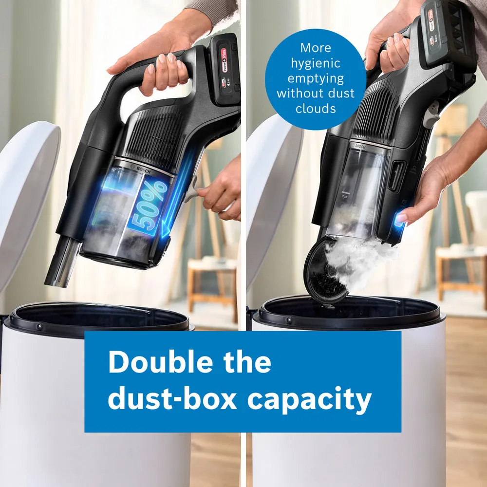 Bosch BBS1041GGB Unlimited 10 Cordless Vacuum Cleaner up to 80 Minutes Runtime Graphite