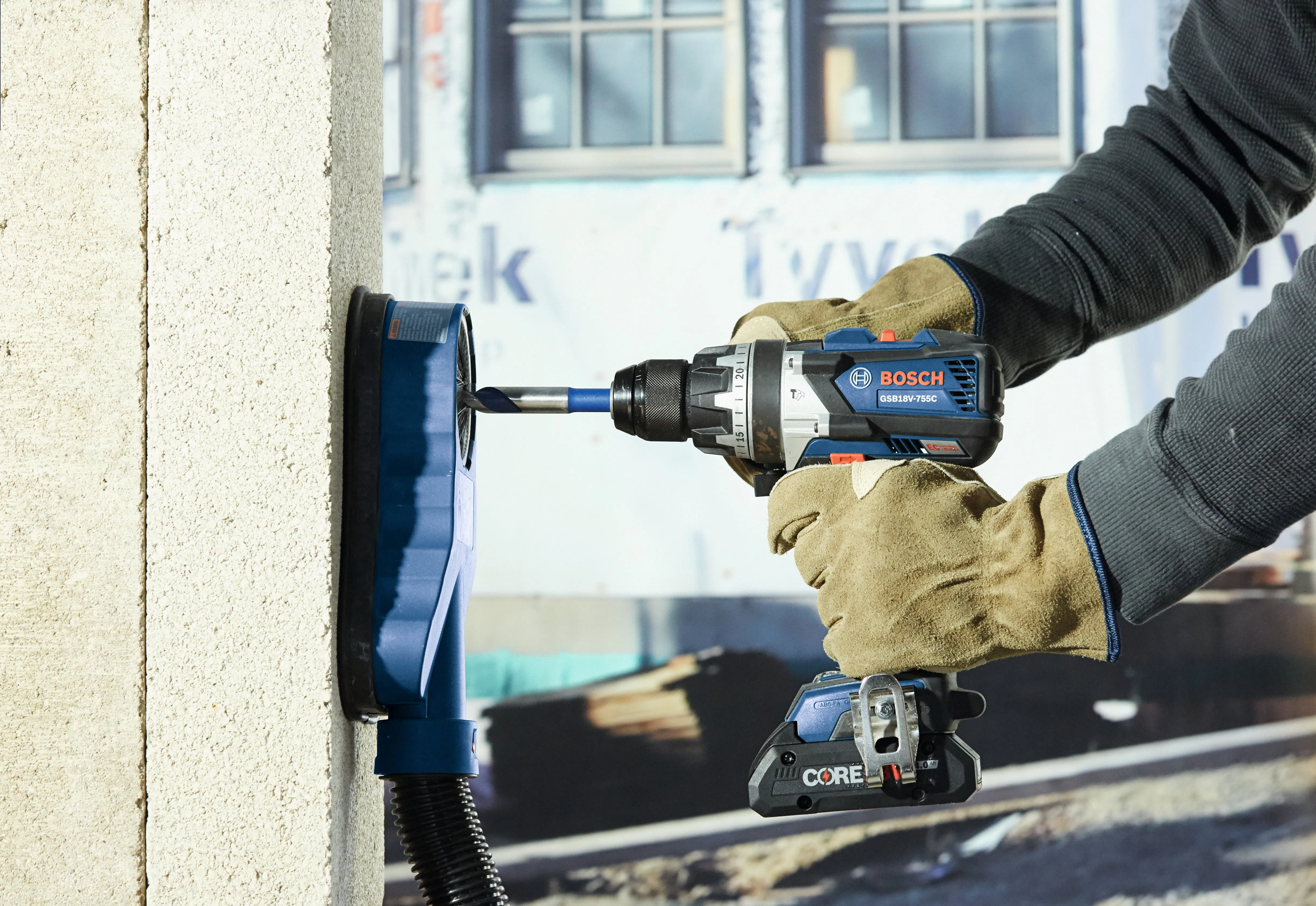 BOSCH GSB18V-755CN 18V EC Brushless Connected-Ready Brute Tough 1/2 In. Hammer Drill/Driver (Bare Tool)