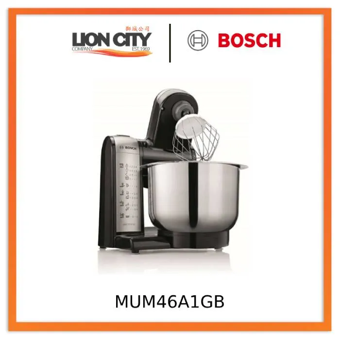 Bosch MUM46A1GB Kitchen machine MUM4 550 W Black, Silver