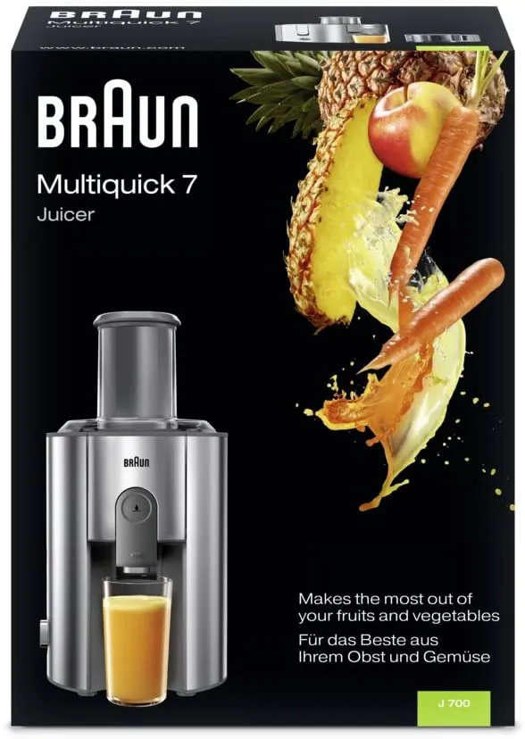 Braun Multiquick 7 J700 Juicer 220 Volts, Not for USA