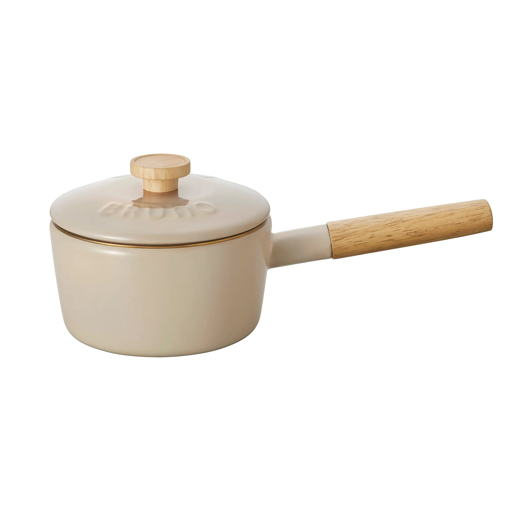 BRUNO x Fujihoro Enamel Saucepan (16cm) - Greige