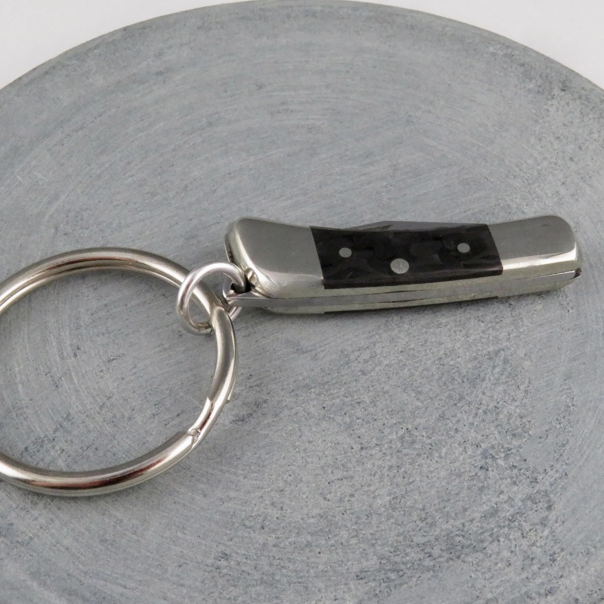 Carbon Resin Knife Keyring