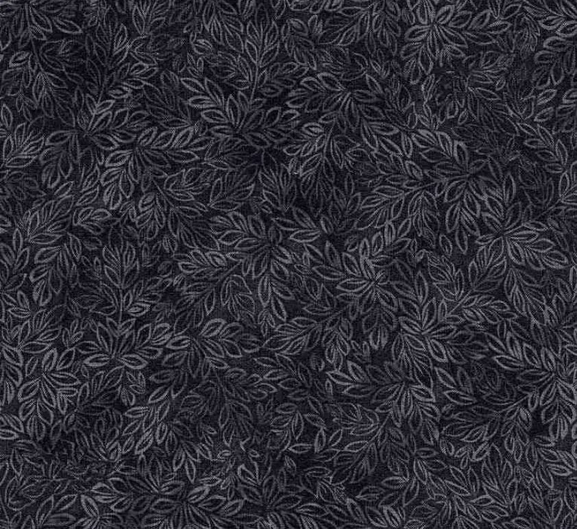 CHARCOAL MINI LEAF BLENDER FABRIC