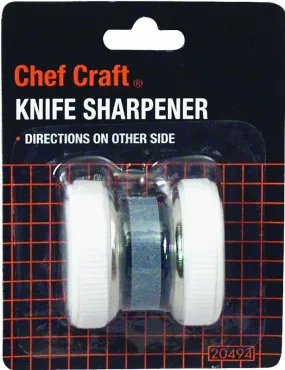 Chef Craft 20494 Knife Sharpener, White :EA: QUANTITY: 1