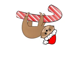 Christmas Sloth Template & Digital Cut File