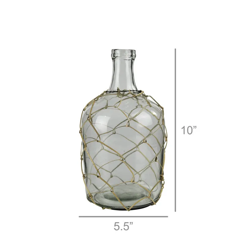 Conde Longneck Glass Bottle, Cane - Sm