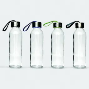 Consol Glass Drinking Bottle Slimline with Strap Lid 1pc 27334