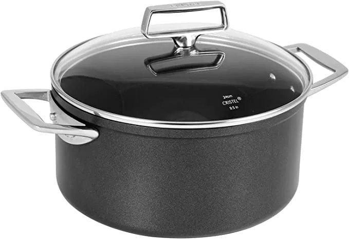 Cristel Castel'Pro Ultralu - 5.5 Qt. Non-Stick Stewpot w/Lid