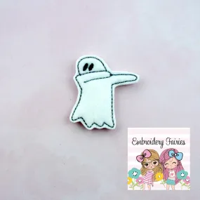 Dabbing Ghost Feltie File - Halloween Feltie - Ghost Feltie - Machine Embroidery Design - Feltie Designs - Feltie Pattern - Feltie File