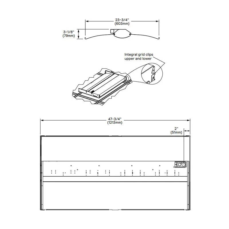 Day-Brite CFI 2FGXG48L-4 FluxGrid 2x4 LED Troffer, 4800 Lumen