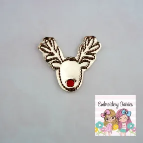 Deer Red Nose Feltie Design