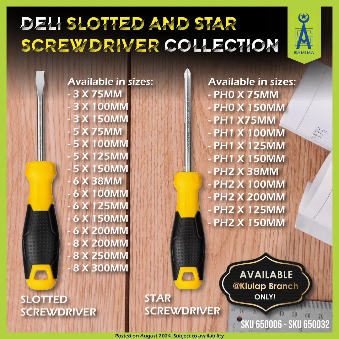 DELI DL635125 STAR SCREWDRIVER PH1 X 125MM