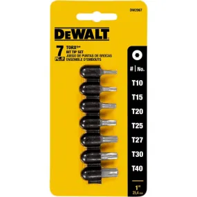 DeWalt 7-Piece Torx Insert Screwdriver Bit Set