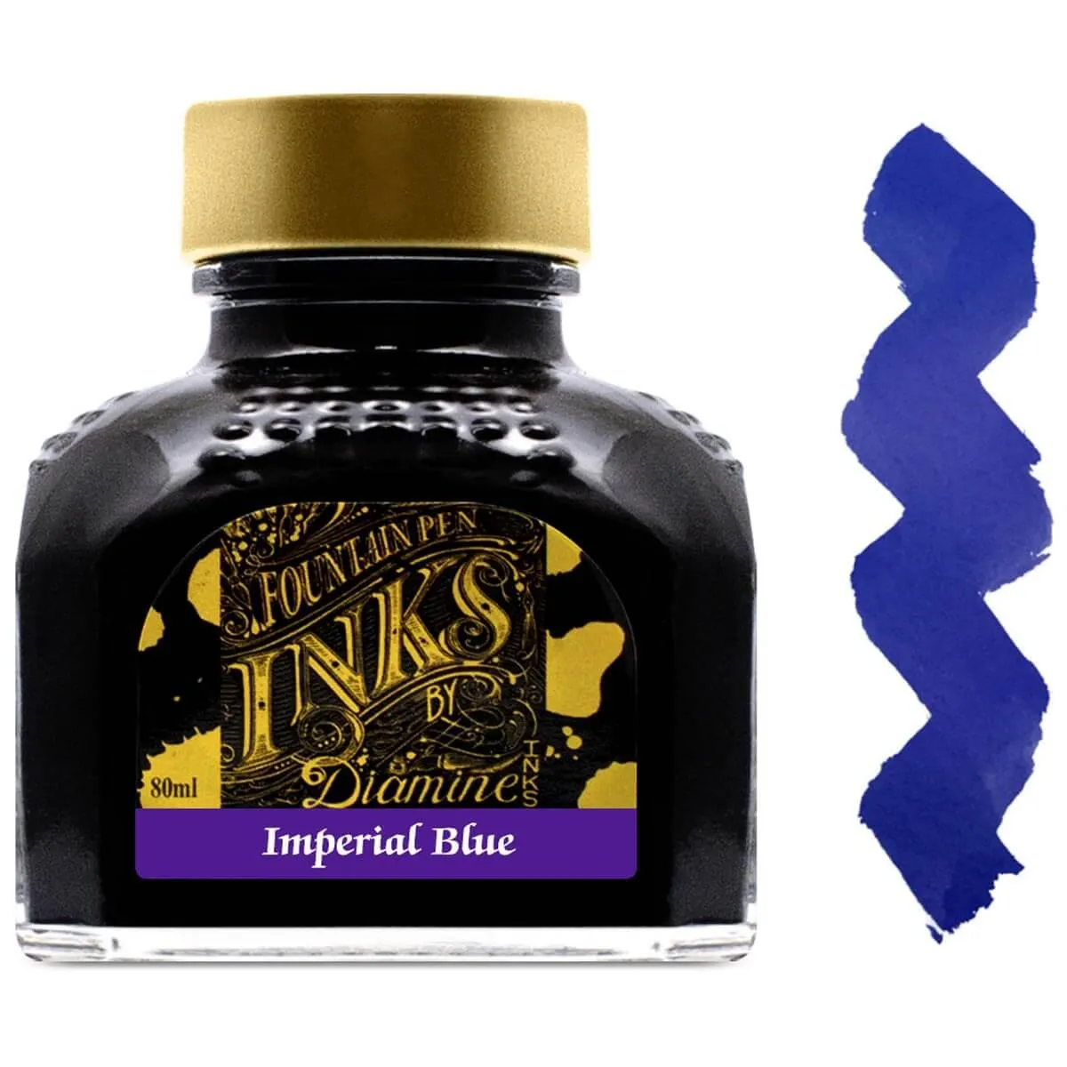 Diamine Fountain Pen Ink Bottle - 80 ml Imperial Blue | 7068