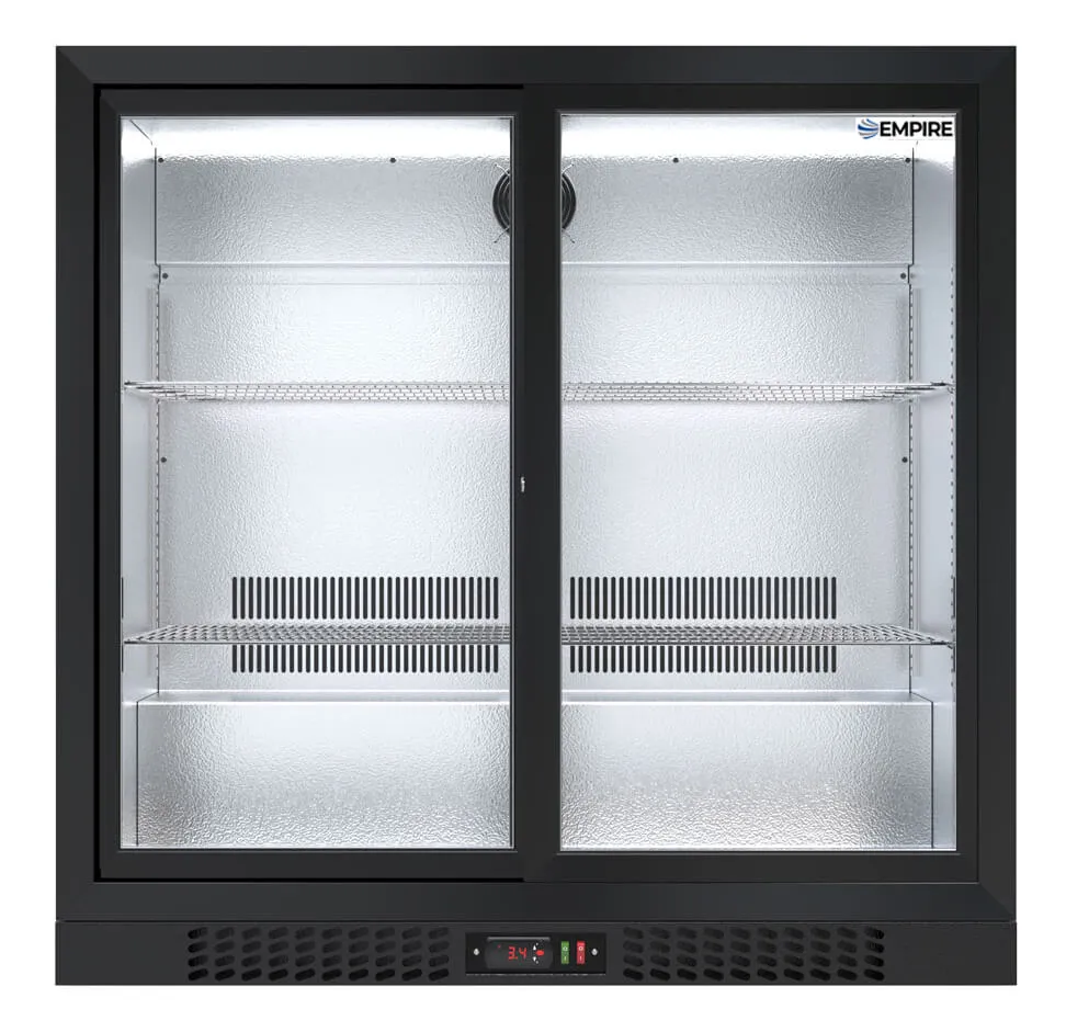 Empire Premium Double Door 208 Litre Bottle Cooler Sliding Doors - CL-210S-EE