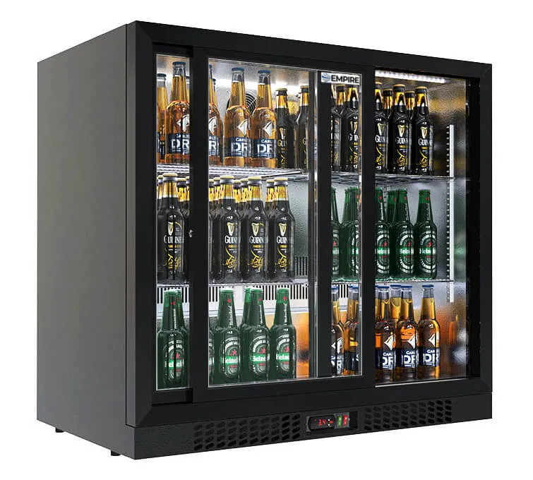 Empire Premium Double Door 208 Litre Bottle Cooler Sliding Doors - CL-210S-EE