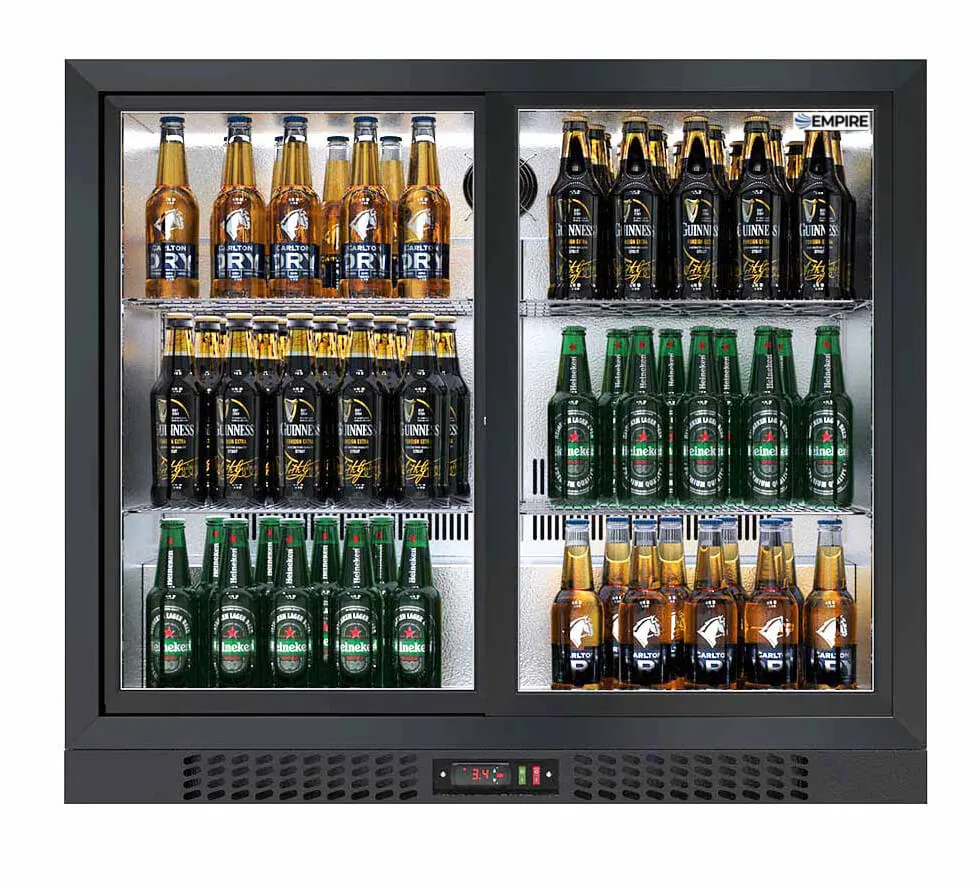 Empire Premium Double Door 208 Litre Bottle Cooler Sliding Doors - CL-210S-EE