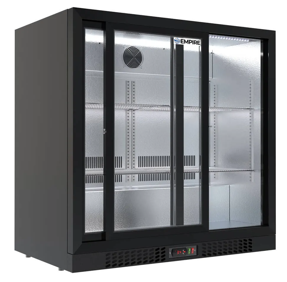 Empire Premium Double Door 208 Litre Bottle Cooler Sliding Doors - CL-210S-EE