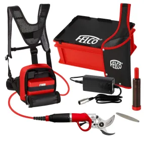 FELCO 822 Electric Pruner Kit with Double Capacity Battery