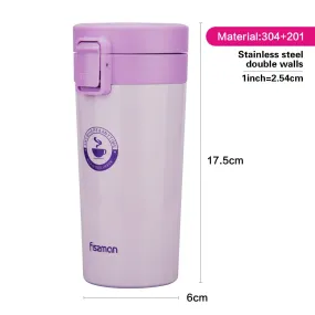 Fissman Double Wall Vacuum Travel Mug Lilac 320ml