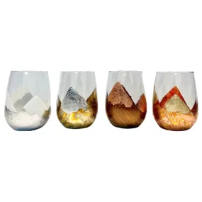 Foil Glass Tumbler (Set of 4)